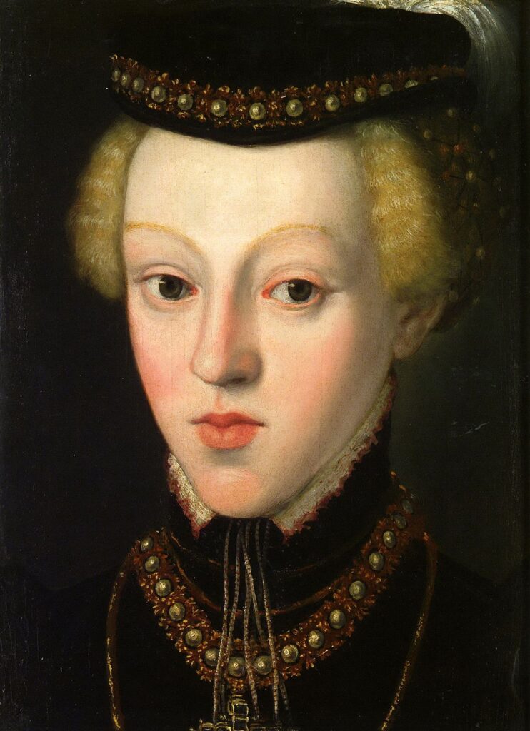 Archiduchesse johanna, grande-duchesse de toscane à l’âge de 9 – 10 ans environ, photo de poitrine – Arcimboldo Giuseppe Arcimboldo