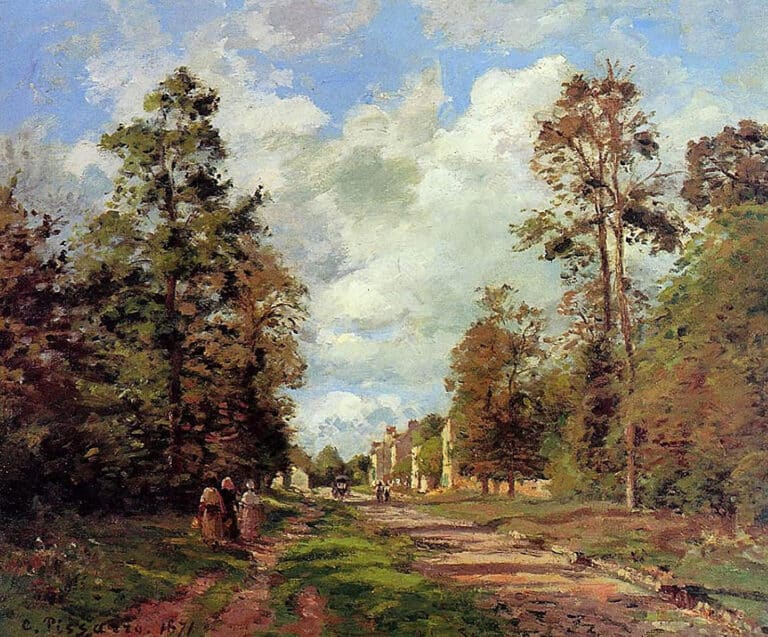 Route de louveciennes à la périphérie – Camille Pissarro Camille Pissarro