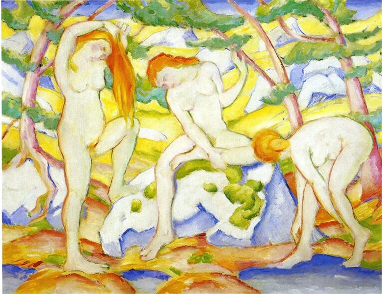 Les baigneuses – Franz Marc Franz Marc