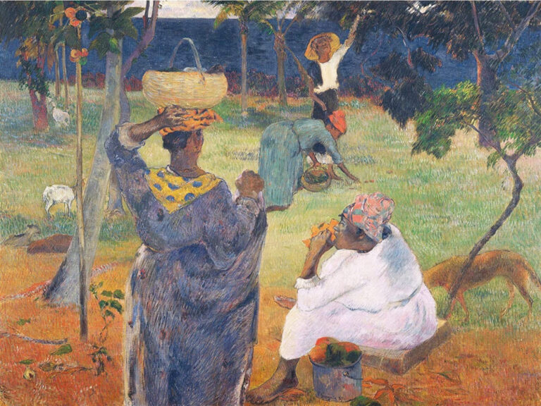 Récolte des fruits de la mangue – Paul Gauguin Paul Gauguin