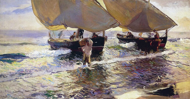 Déchargement de la pêche – Sorolla Joaquín Sorolla