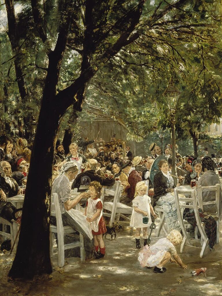 Biergarten de Munich 1883/84 – Max Liebermann Max Liebermann