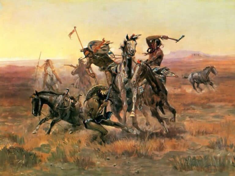 Quand les Blackfoot et les Sioux se rencontrent – Charles Marion Russell Charles Marion Russell