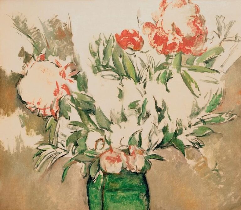 Pivoines dans une cruche verte – Paul Cézanne Paul Cézanne