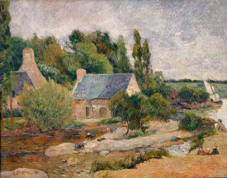 Les lavandières à Pont-Aven – Paul Gauguin Paul Gauguin