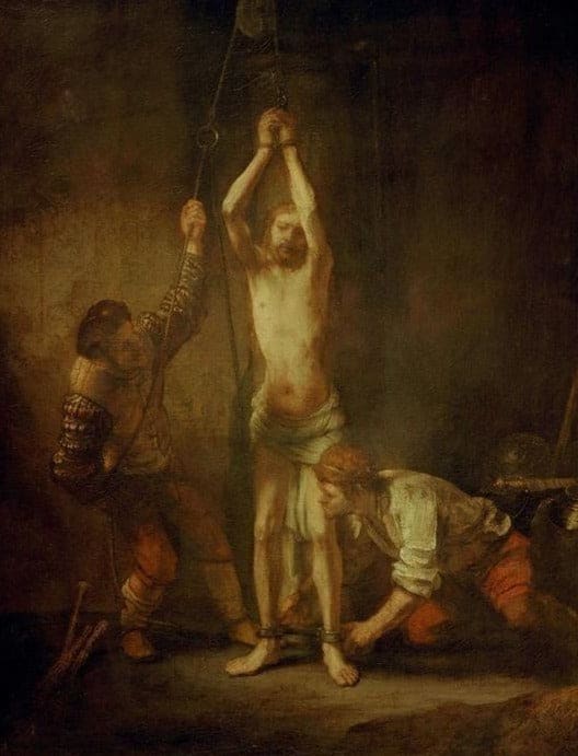 Le Christ à la colonne – Rembrandt van Rijn Rembrandt van Rijn