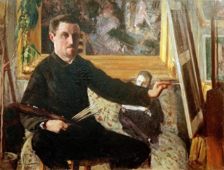 Autoportrait de Caillebotte Gustave Caillebotte