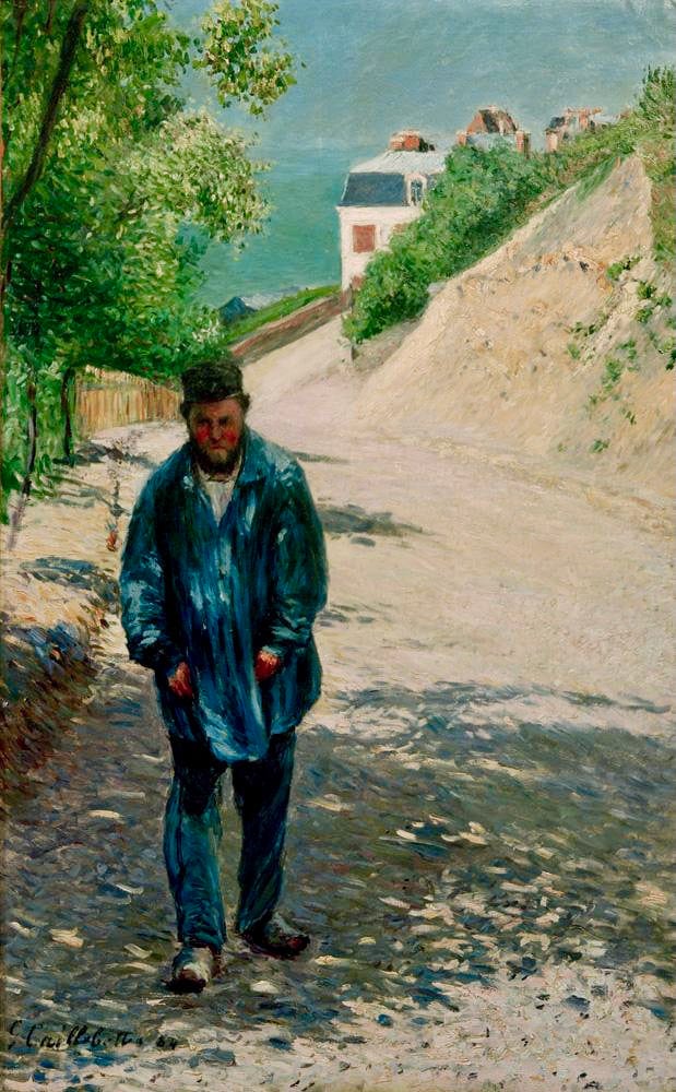 Le Père Magloire sur un chemin entre Saint-Clair et Étretat- Caillebotte Gustave Caillebotte