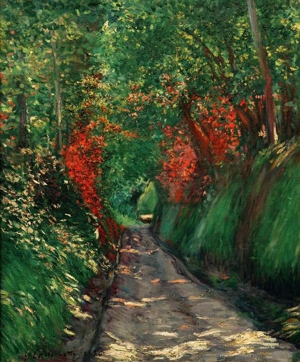 Allée en sous bois – Caillebotte Gustave Caillebotte