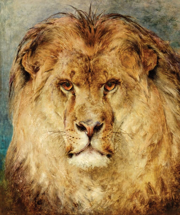 Une tête de lion – Heywood Hardy Heywood Hardy