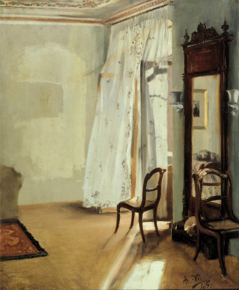 La chambre du balcon – Adolph von Menzel Adolph von Menzel