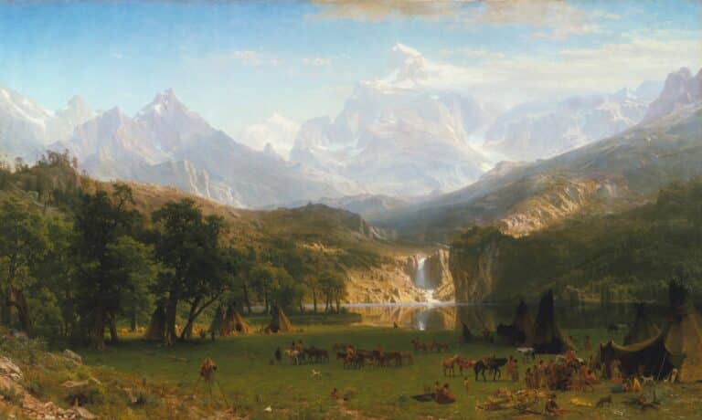 Les Montagnes Rocheuses, Lander’s Peak – Albert Bierstadt Albert Bierstadt