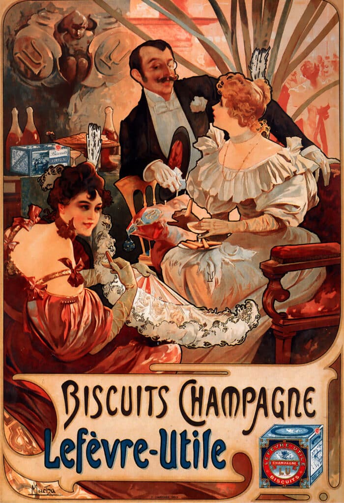 Biscuits Champagne Lefèvre Utile – Mucha Alphonse Mucha