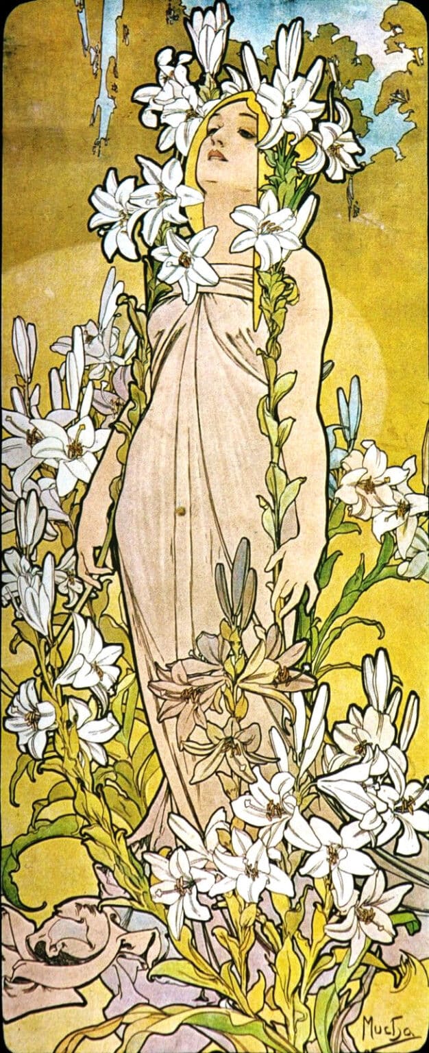 La fleur : Lys – Mucha Alphonse Mucha