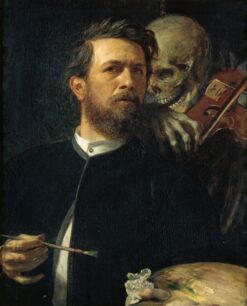 Autoportrait avec la Mort en train de tripoter – Arnold Böcklin Arnold Böcklin