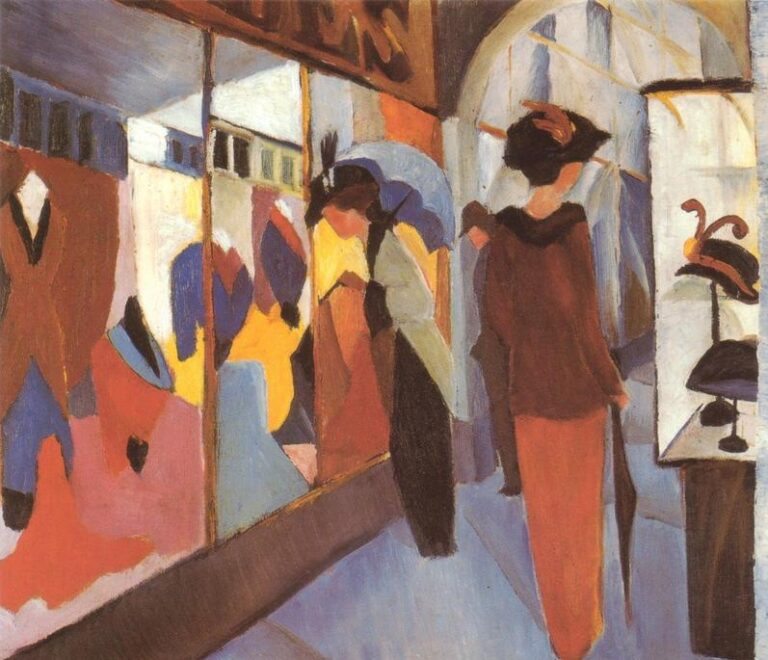 Le magasin de mode – August Macke August Macke