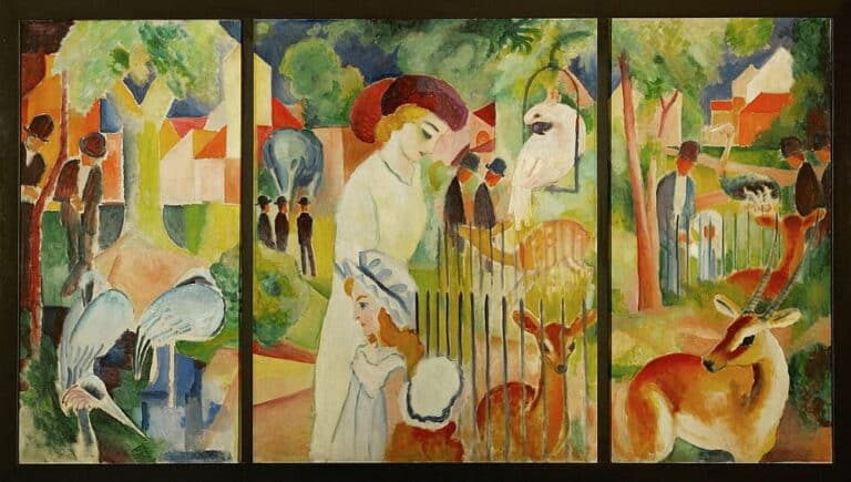 Triptyque : Grand jardin zoologique – August Macke August Macke