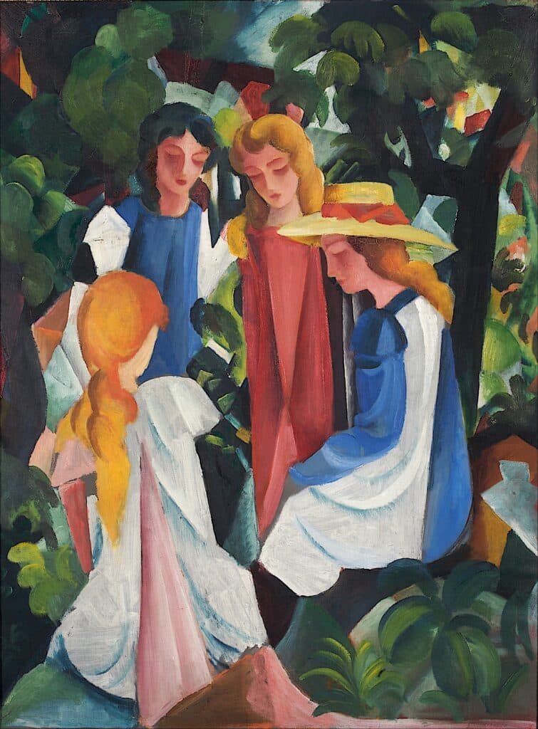 Quatre jeunes filles – August Macke August Macke