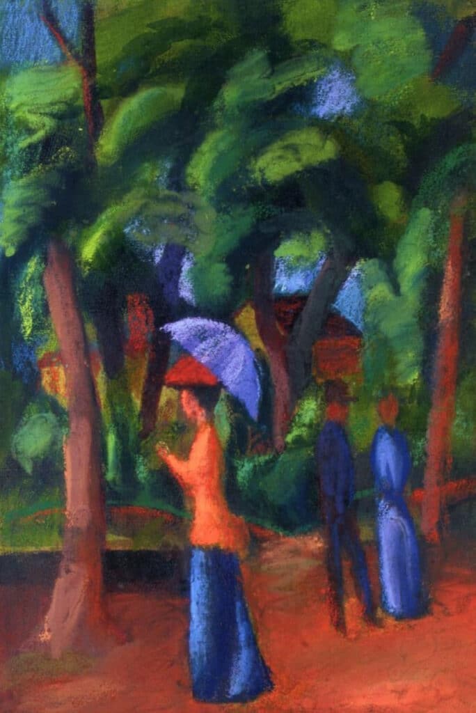 Marche dans le parc – August Macke August Macke