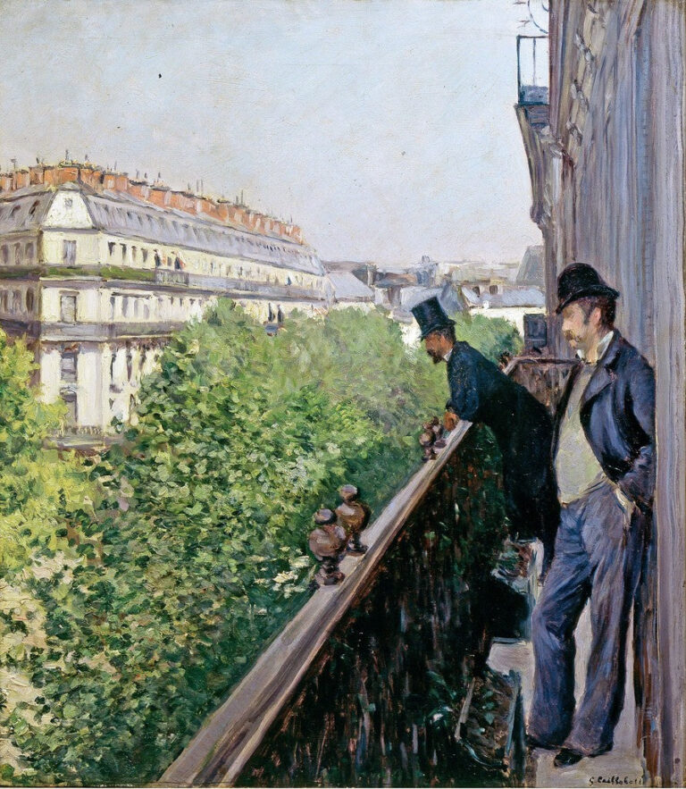 À Balcony, Boulevard Haussmann – Caillebotte Gustave Caillebotte