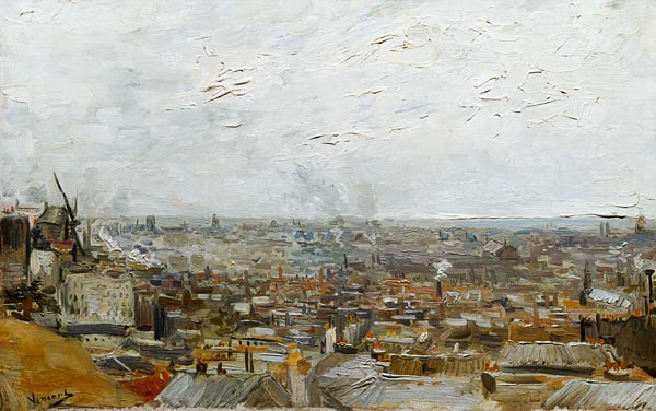 Vue sur Paris de Montmartre – Van Gogh Vincent Van Gogh