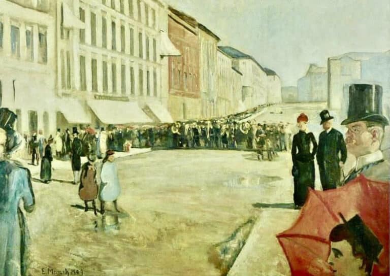 Musique militaire dans la rue Karl – Johann – Edvard Munch Edvard Munch