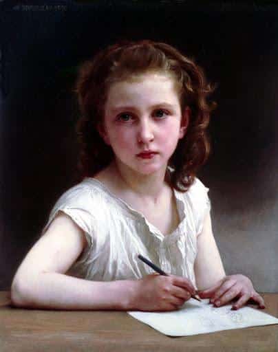 Une vocation – William Bouguereau William Bouguereau