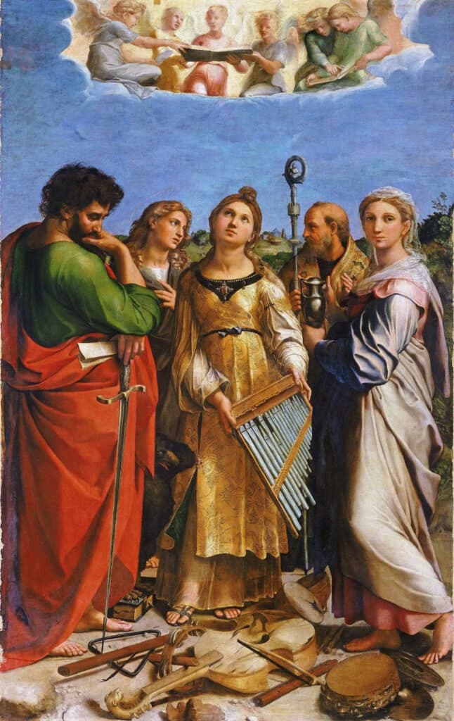 L’Extase de sainte Cécile – Raphaël (peintre) Raffaello Sanzio