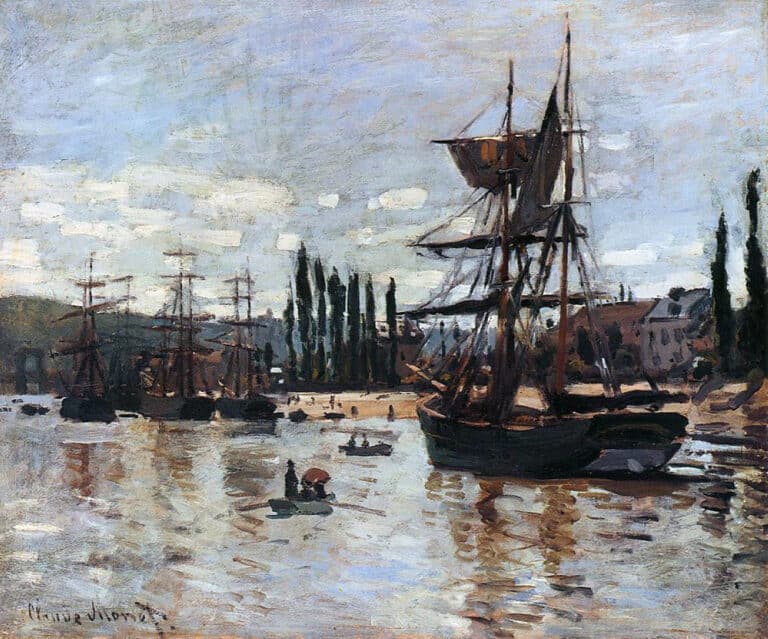 Bateaux à Rouen – Claude Monet Claude Monet