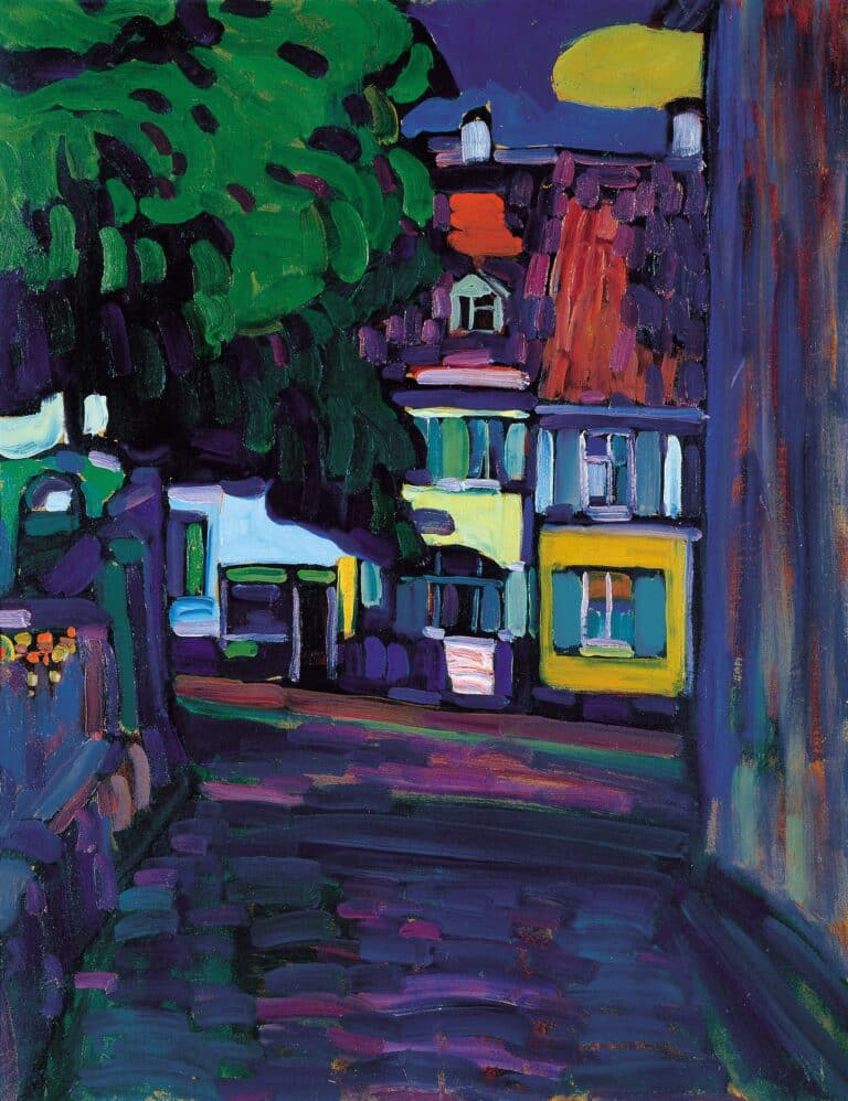 Maisons à Murnau sur Obermarkt – Vassily Kandinsky Vassily Kandinsky