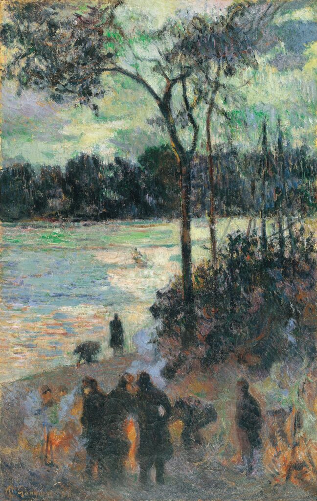 L’incendie au bord de la rivière – Paul Gauguin Paul Gauguin