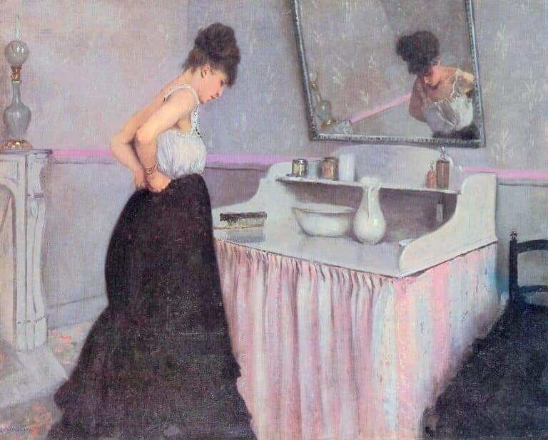 Femme à sa toilette – Caillebotte Gustave Caillebotte