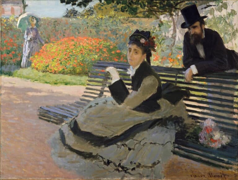 Camille sur un banc – Claude Monet Claude Monet