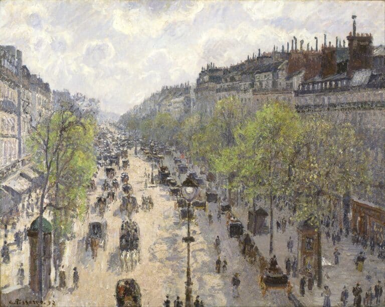 Boulevard Montmartre, matinée de printemps – Camille Pissarro Camille Pissarro