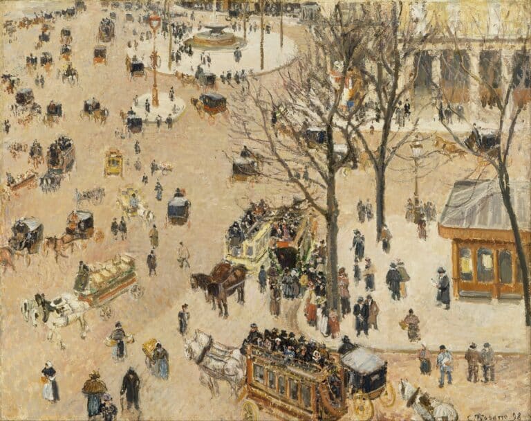 La Place du Théâtre Français – Camille Pissarro Camille Pissarro