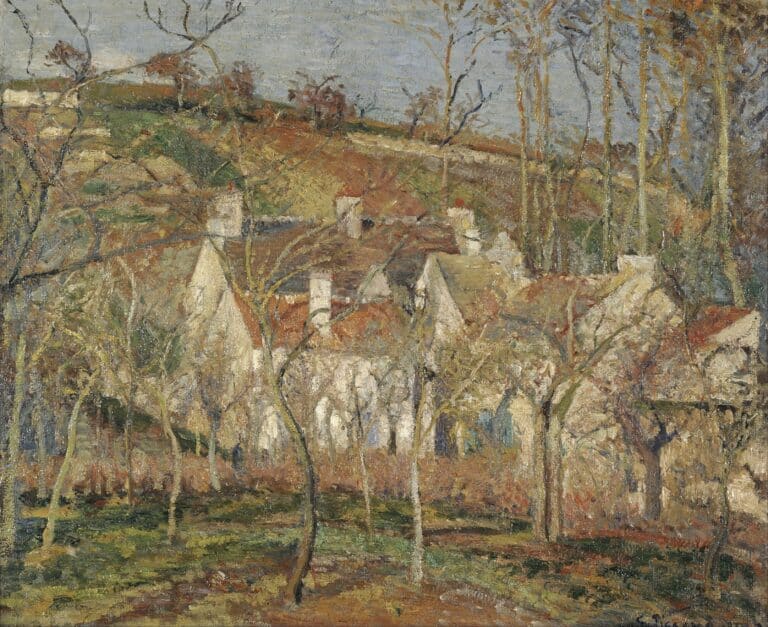 Les Toits rouges – Camille Pissarro Camille Pissarro