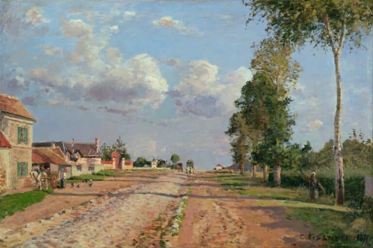 Route de Versailles, Rocquencourt – Camille Pissarro Camille Pissarro