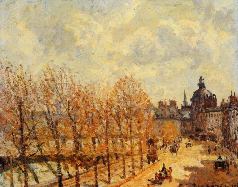 Le quai Malaquais au matin, temps ensoleillé – Camille Pissarro Camille Pissarro