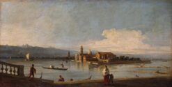 Vue des îles de San Michele, San Cristoforo et Murano depuis le canal Fondamente Nove – Giovanni Antonio Giovanni Antonio Canal