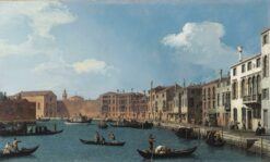Vue du canal de Santa Chiara, Venise – Giovanni Antonio Canal Giovanni Antonio Canal