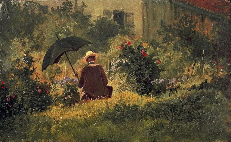Le peintre dans le jardin – Carl Spitzweg Carl Spitzweg