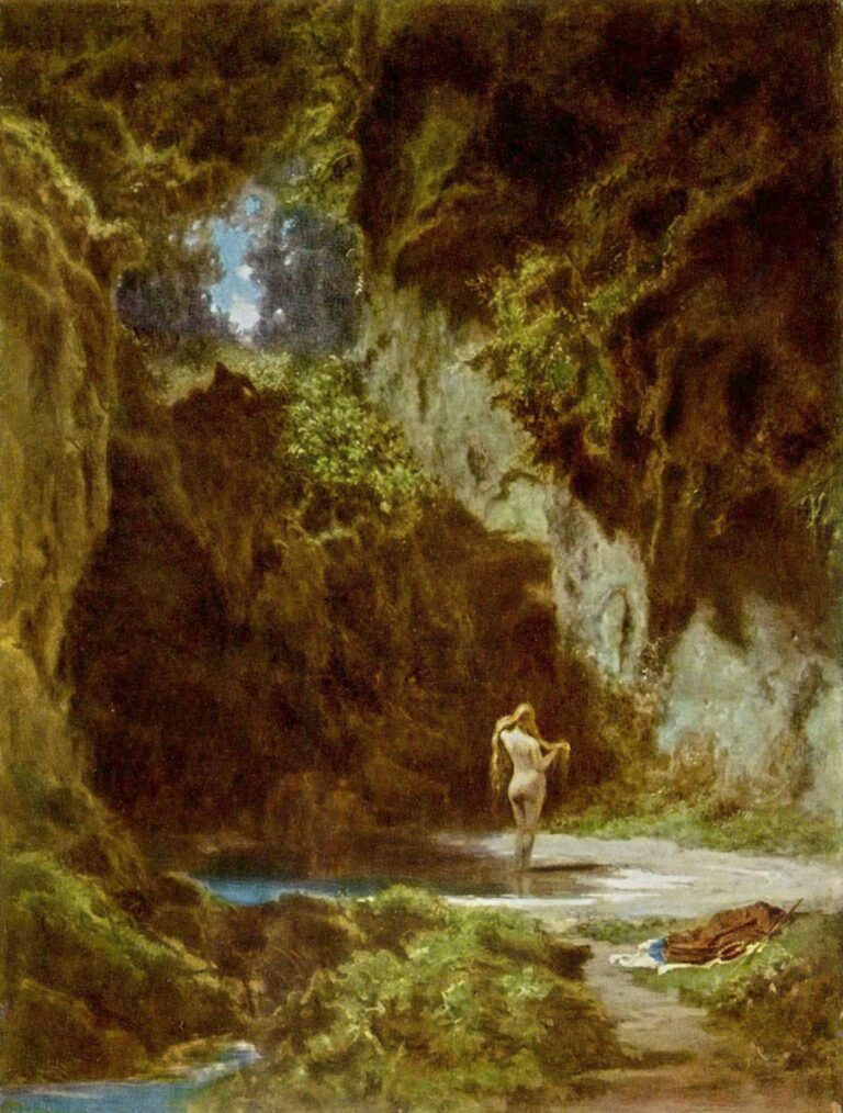 Nymphe au bain – Carl Spitzweg Carl Spitzweg