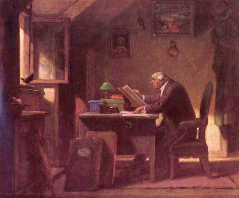 Une visite – Carl Spitzweg Carl Spitzweg