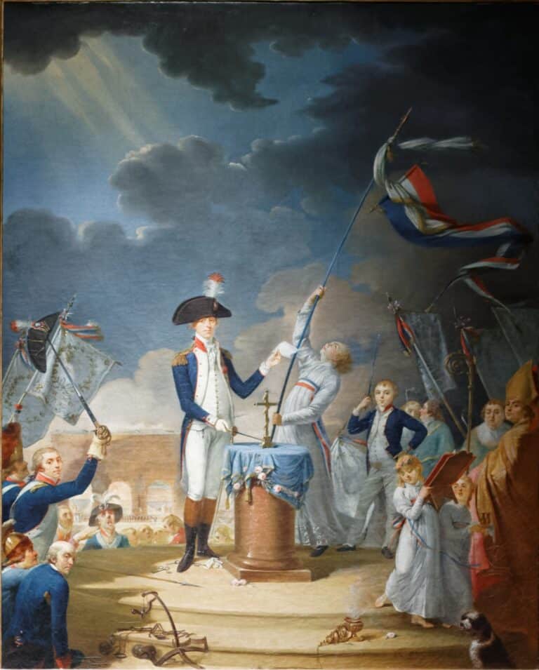 Le serment de Lafayette à la fête de la Fédération – Jacques-Louis David Jacques-Louis David