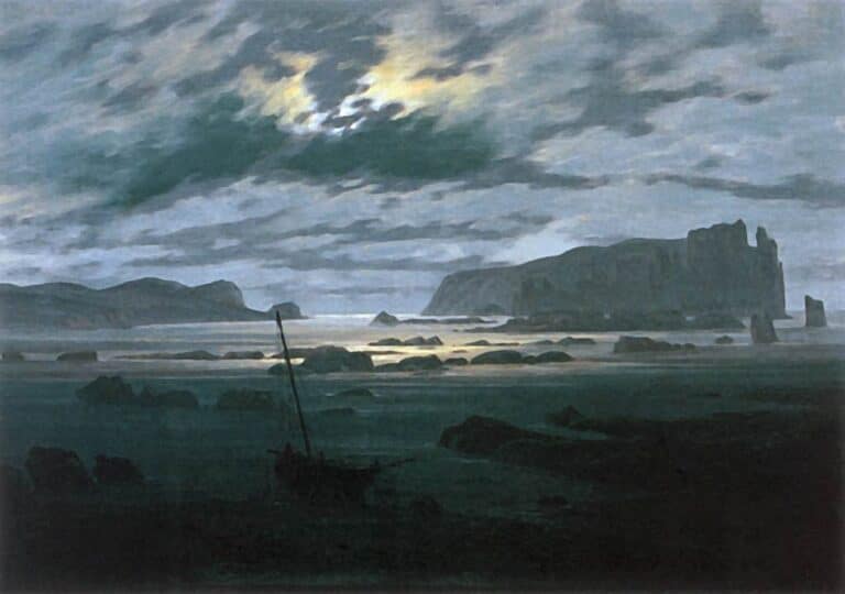 La mer du Nord au clair de lune – Caspar David Friedrich Caspar David Friedrich