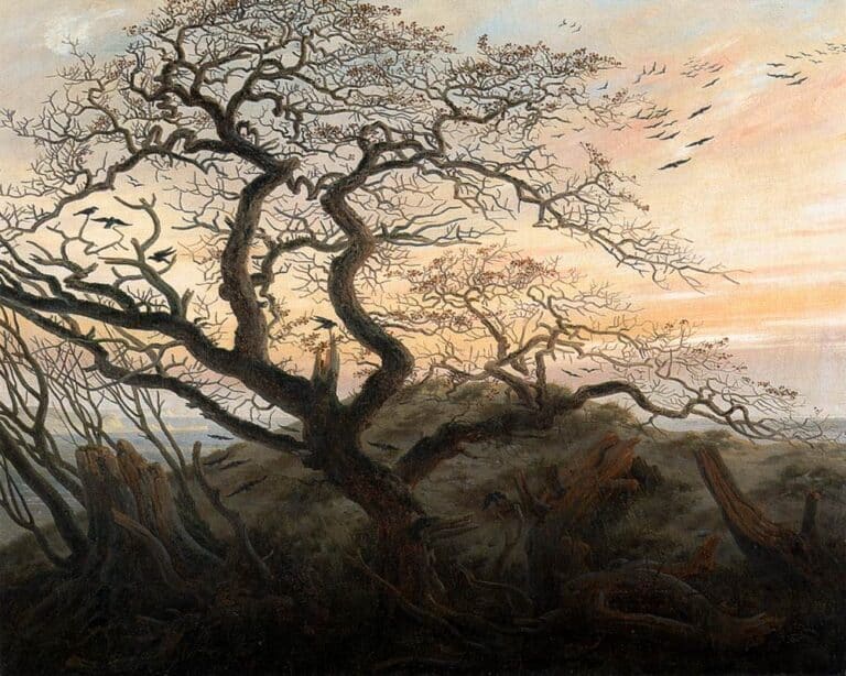 Corbeaux sur un arbre – Caspar David Friedrich Caspar David Friedrich