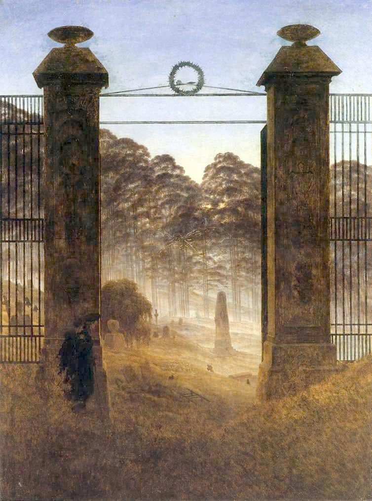 L’Entrée du cimetière – Caspar David Friedrich Caspar David Friedrich