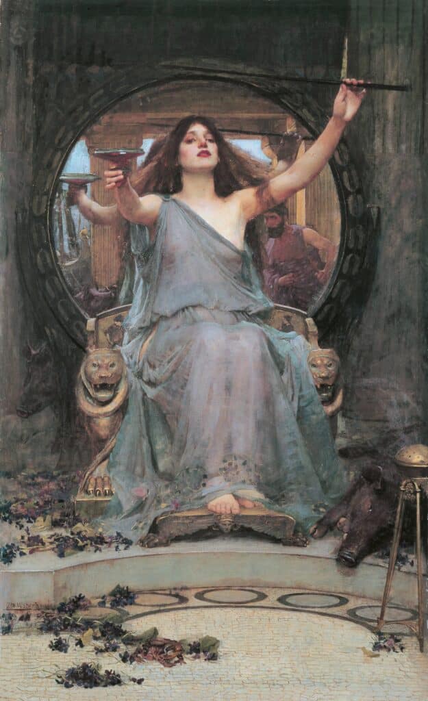 Circé offrant la coupe à Ulysse – John William Waterhouse John William Waterhouse