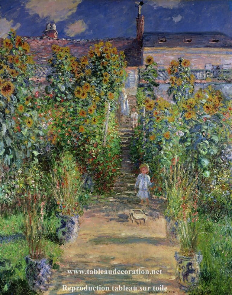 Le Jardin de Monet à Vétheuil – Claude Monet Claude Monet