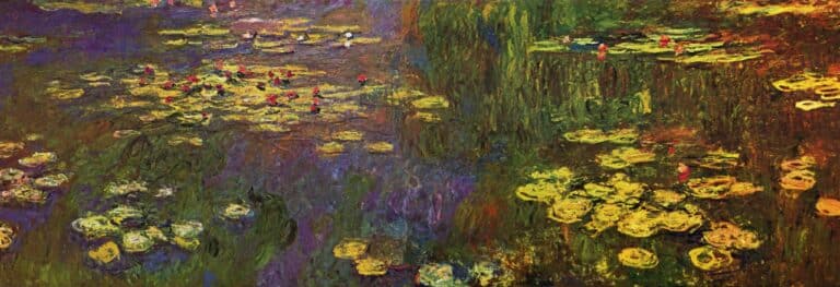 Détail des nénuphars de Monet au Musée de l’Orangerie à Paris – Claude Monet Claude Monet